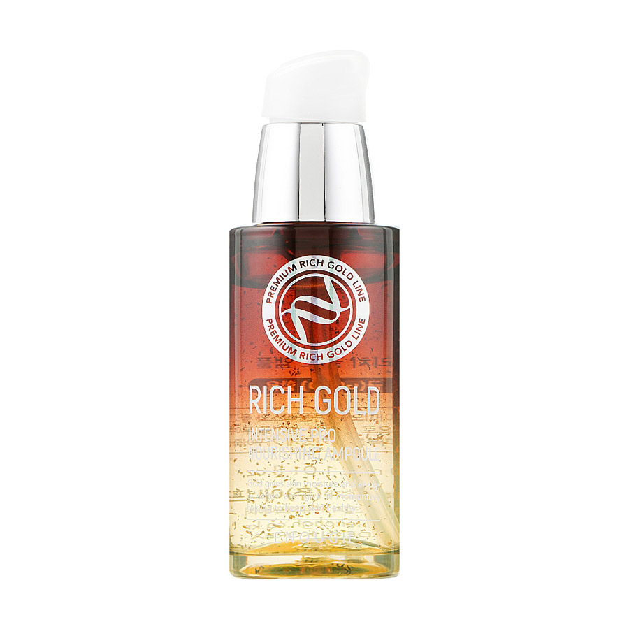 Відновлювальна сироватка для обличчя Enough Rich Gold Intensive Pro Nourishing Ampoule з компонентами золота, 30 мл